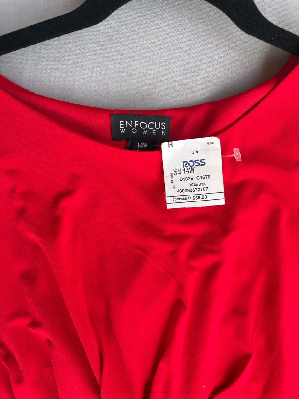 Enfocus Women Red Sleeveless Dress - 14W